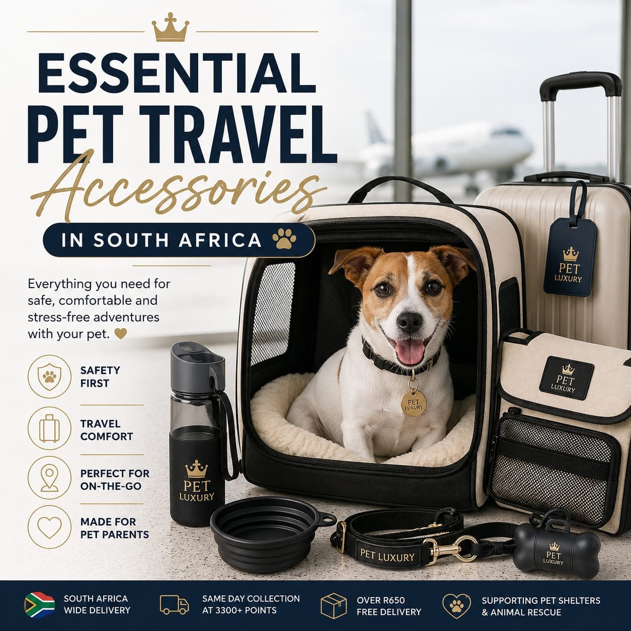 Essential Pet Luxury Travel Accessories in South Africa